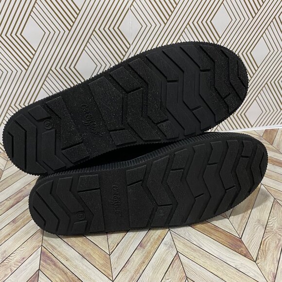 ✨Cat & Jack Black Faux Suede Winter Boots Side Zipper Closure Size 5 NWT - Picture 6 of 6